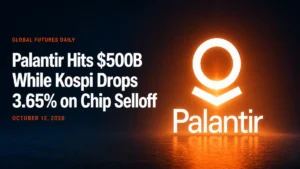Palantir Hits $500B While Kospi Drops 3.65% on Chip Selloff
