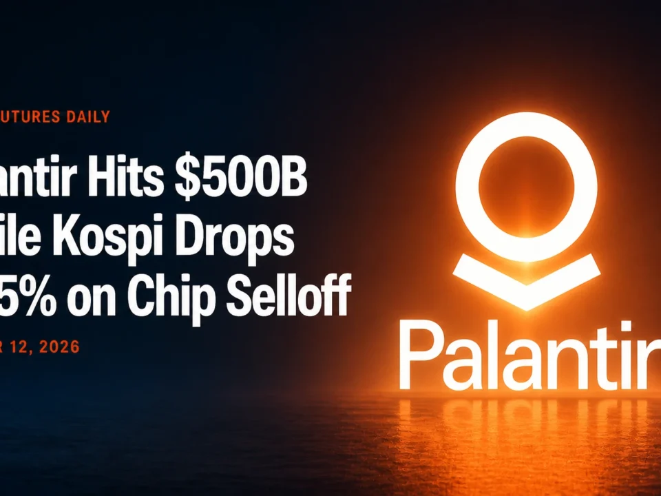 Palantir Hits $500B While Kospi Drops 3.65% on Chip Selloff