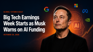 Big Tech Earnings Week Starts as Musk Warns on AI Funding